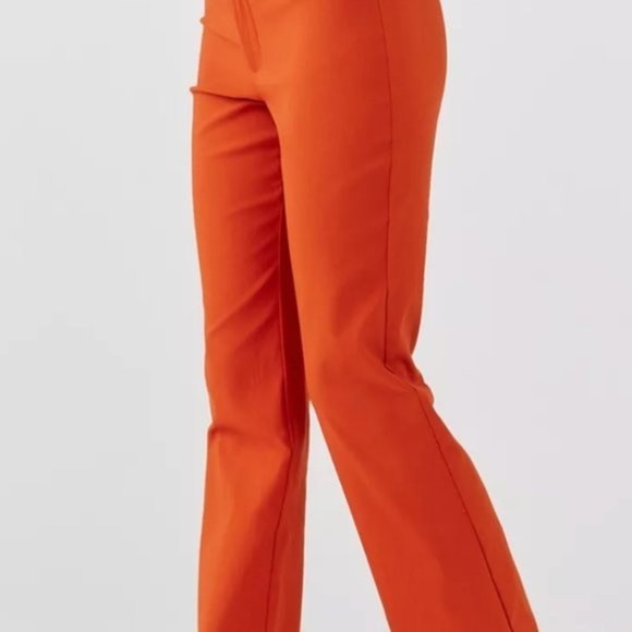 NWT Urban Outfitters Orange Slim Trouser Pant | Size 0, 31.5” Inseam - Picture 5 of 6
